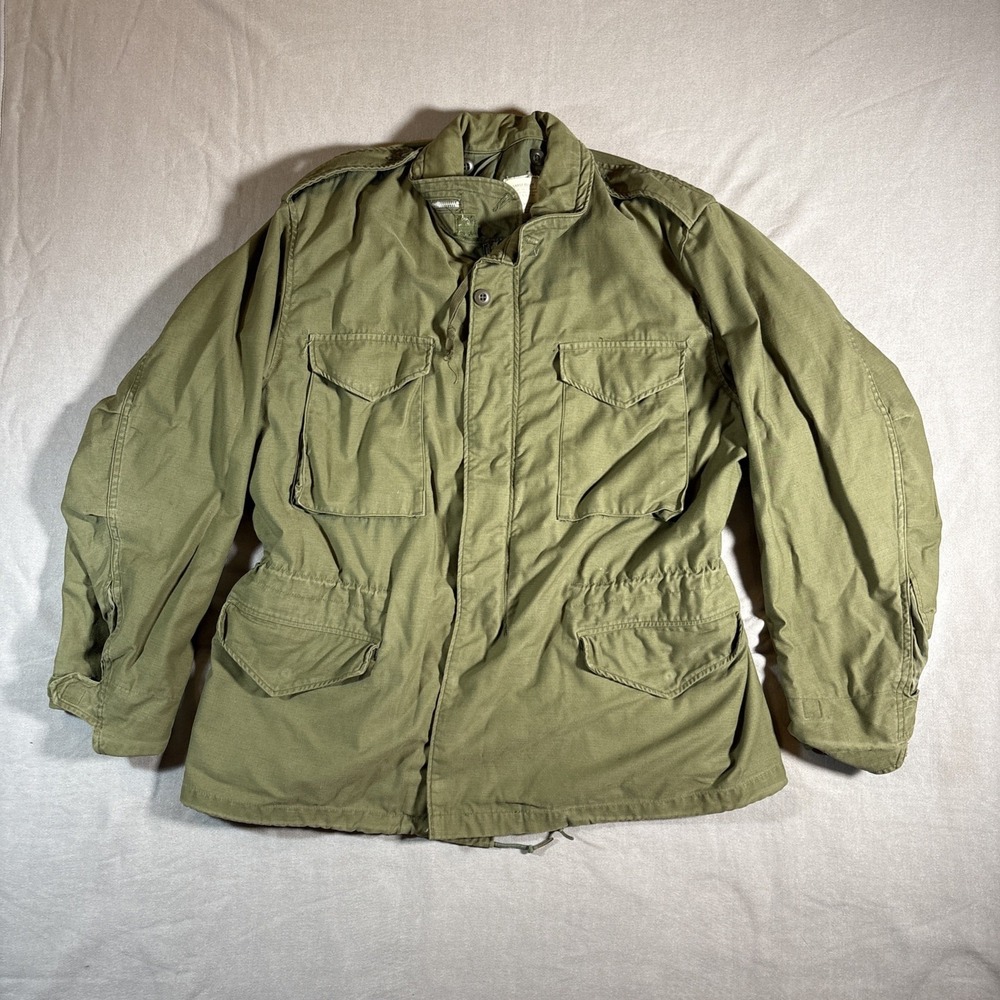 Vintage OG 107 M 65 Field Jacket Mens Large Green Alpha Industries Military